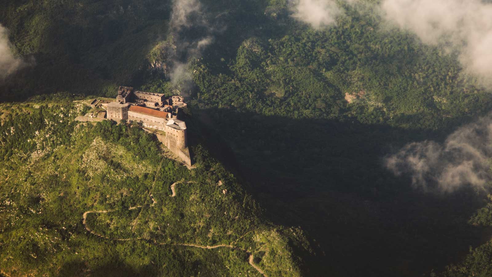 Aerial view of Citadelle Laferrière, Milot, Haiti