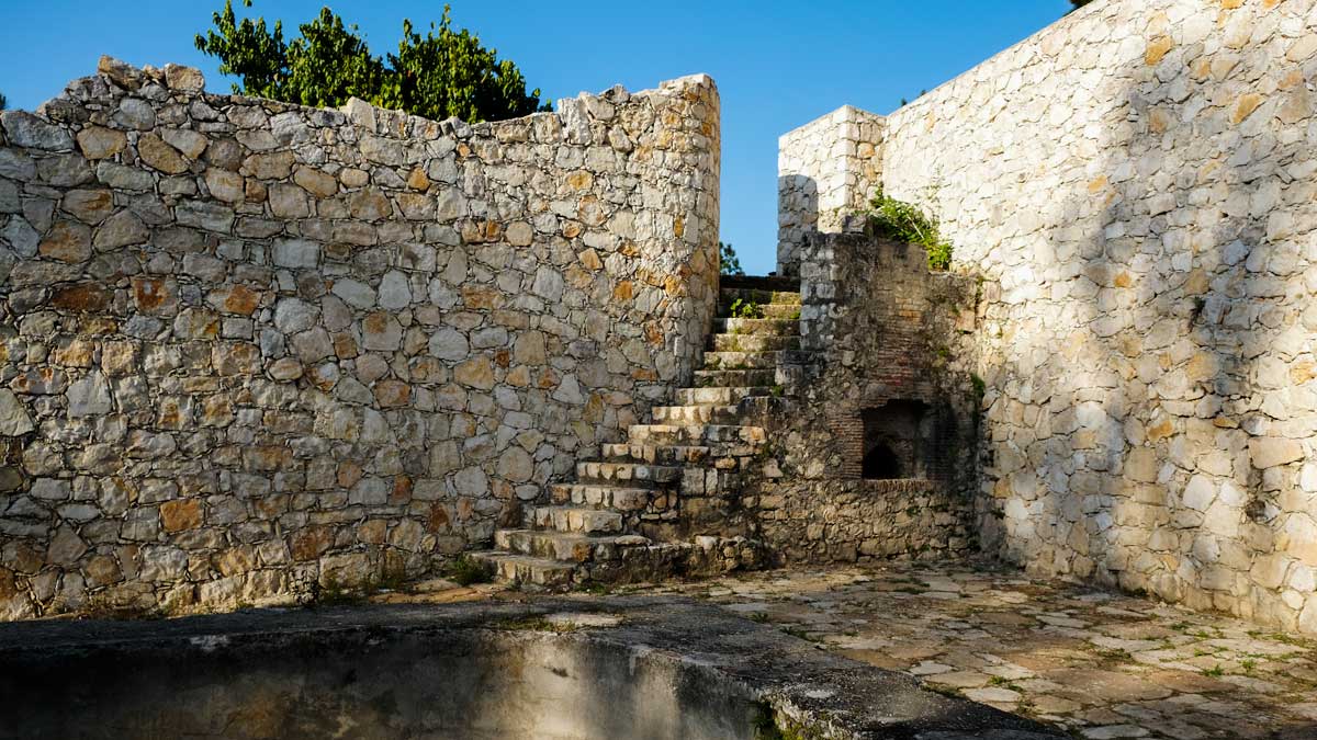 Interior of Fort Jacques, Kenscoff, Haiti