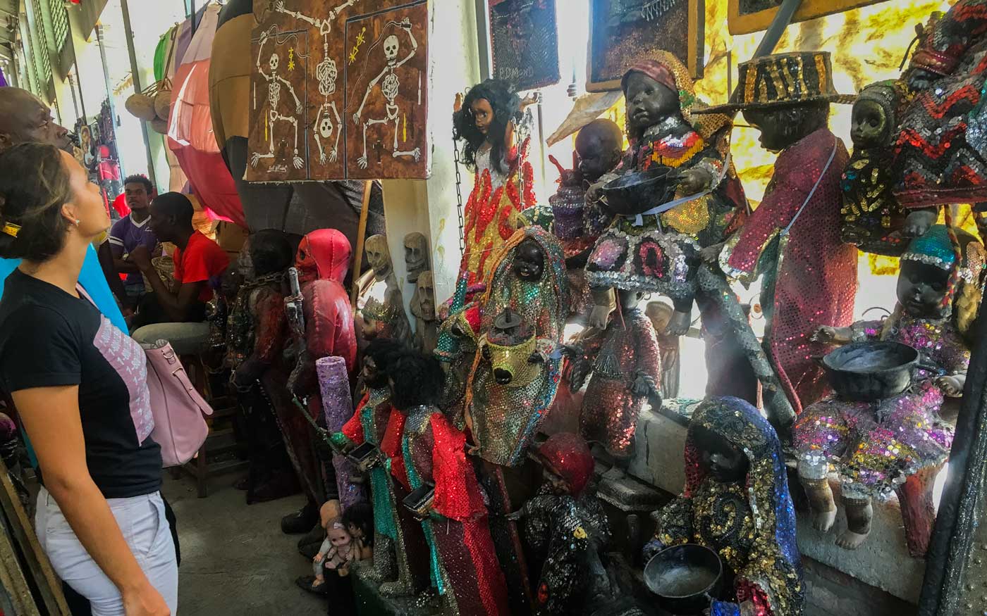 Vodou section at Marche en Fer / the Iron Market, Port-au-Prince - Photo: Anton Lau