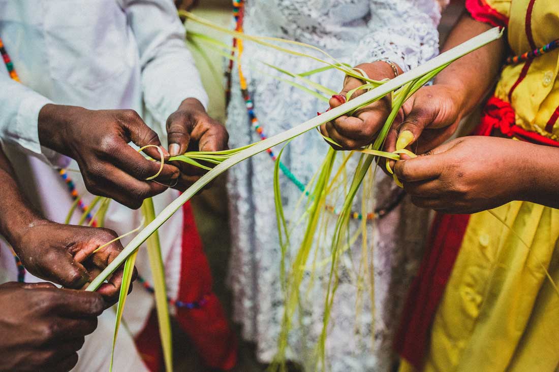 haitian vodou practitioners during ceremony